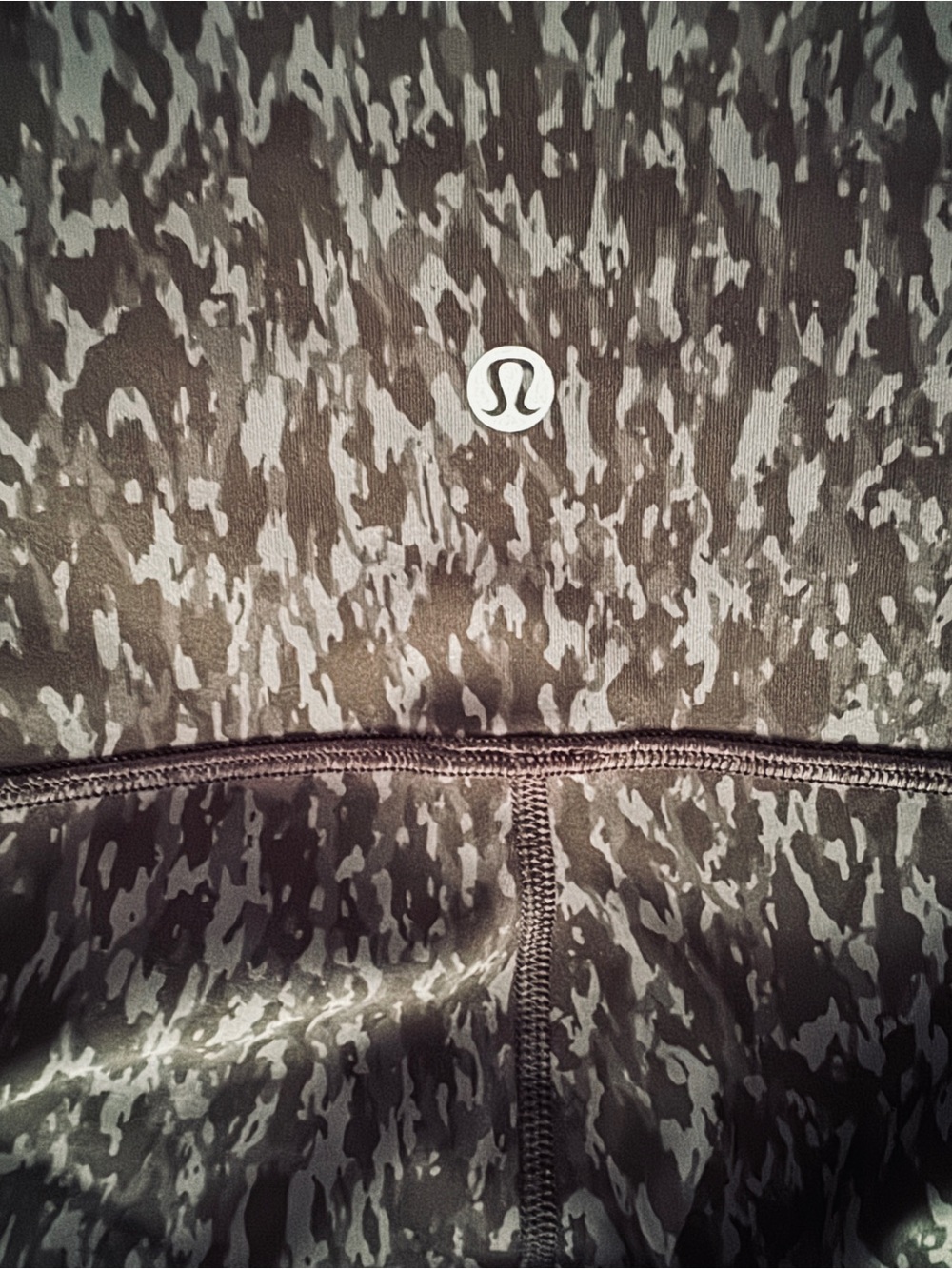 NWOT! Lululemon Black & Gray Camo style Leggings 23" length - Size 18